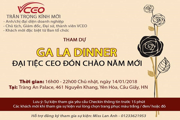 cách viết thư mời dự tiệc công ty