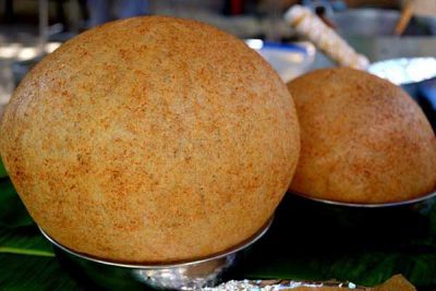 xôi chiên phồng khi hoàn thành