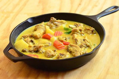 hình ảnh cách nấu cà ri gà sữa tươi