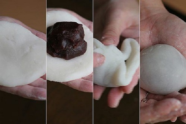 hình ảnh làm vỏ bánh mochi