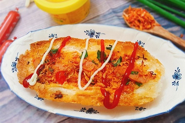 hình ảnh bánh mì nướng muối ớt