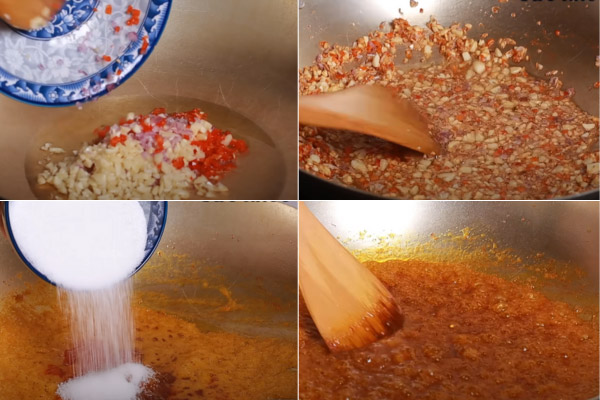 Làm xốt trên lửa nhỏ để tránh bị cháy khét