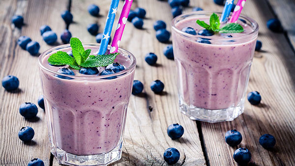 smoothie việt quất