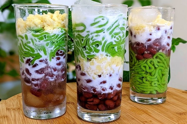 Chè đậu đỏ bánh lọt