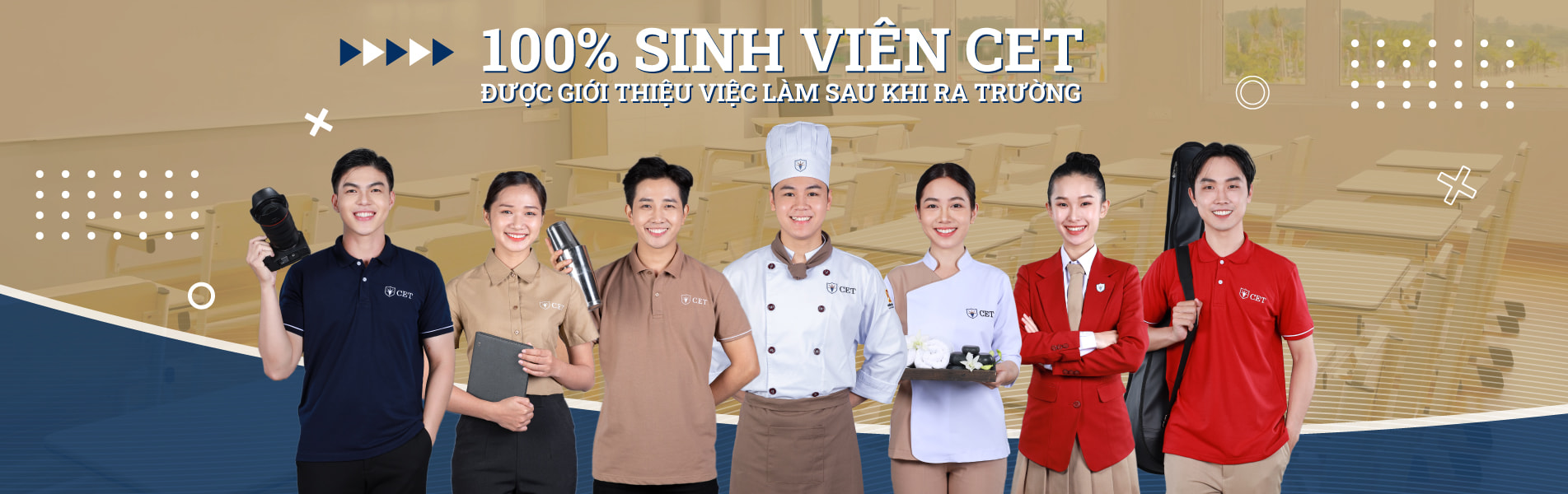 sinh viên các ngành tại cet