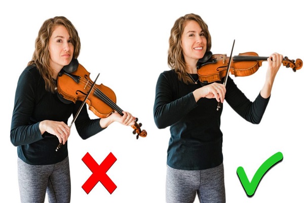 tư thế chơi đàn violin
