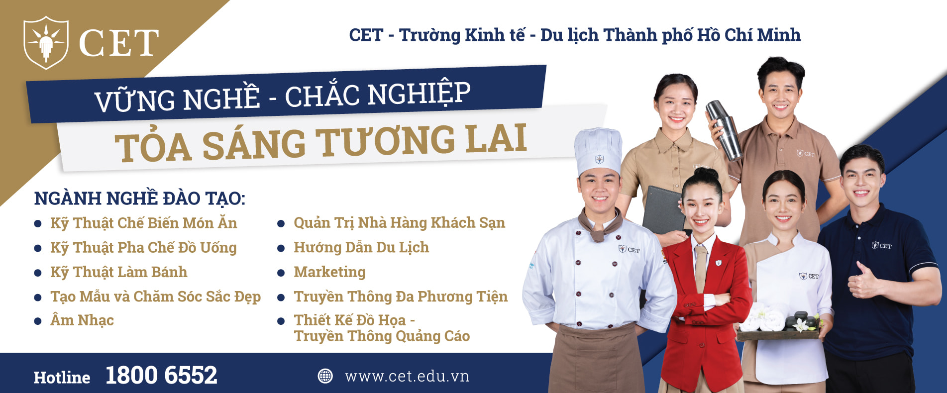 ngành đào tạo tại cet