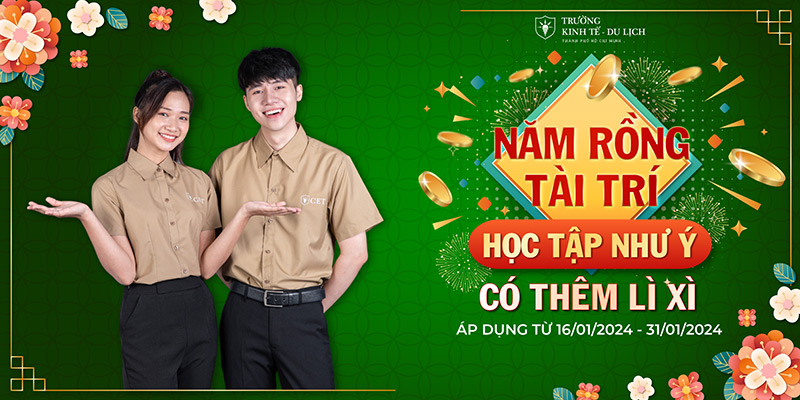 “Năm Rồng Tài Trí – Học Tập Như Ý – Có Thêm Lì Xì”: Chương Trình Khuyến Mãi Khủng Từ CET